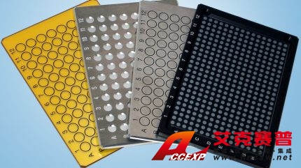 HTS-XT 中可以使用不同類型的可重復使用、易于清潔的微孔板。