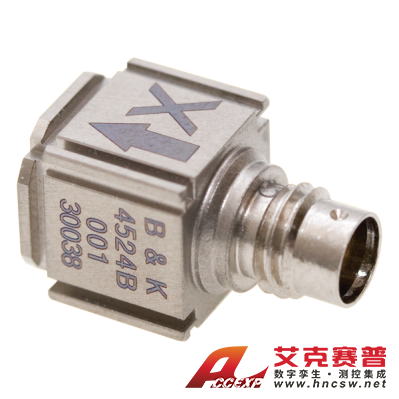 HBK 4524-B-001型  立方形三軸 CCLD 加速計、 TEDS、1 mV/ms-2，不含線纜