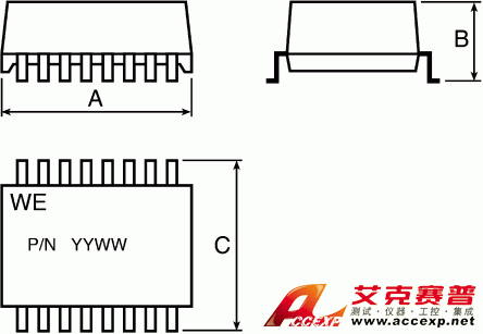 WE-LAN 以太網變壓器 749010010 圖片