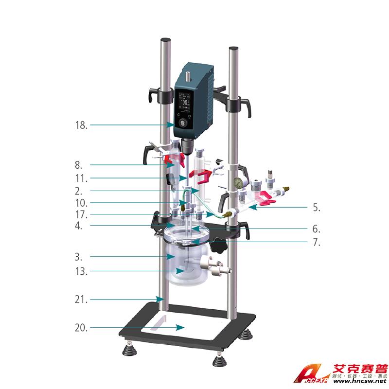 JULABO優(yōu)萊博 500ml壓力反應(yīng)釜，（100mm法蘭開口） JRS-6429-232